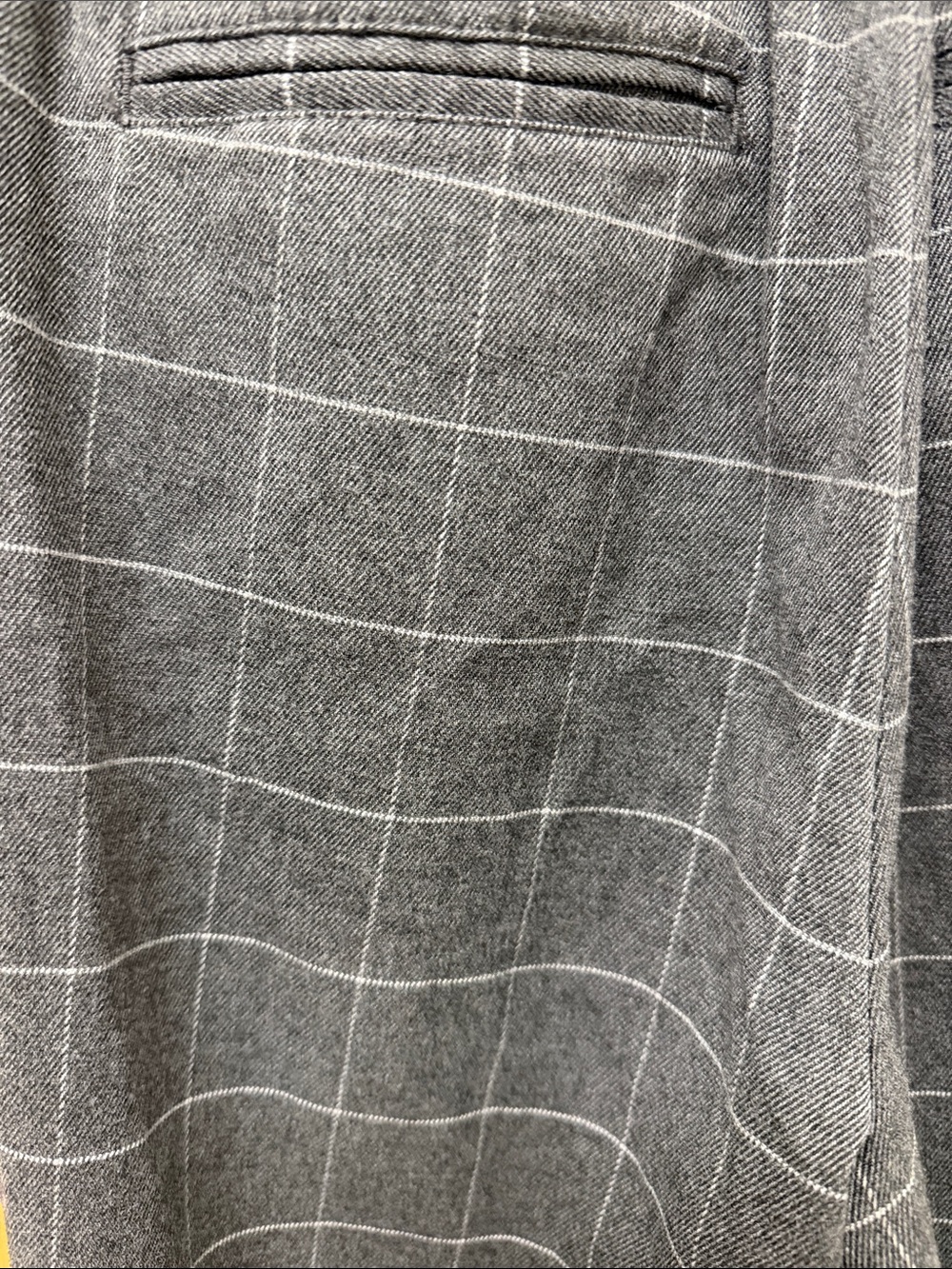 Hot Topic Classic Tapered Cuffed Charcoal Gray Windowpane Trousers size L - Picture 5 of 8